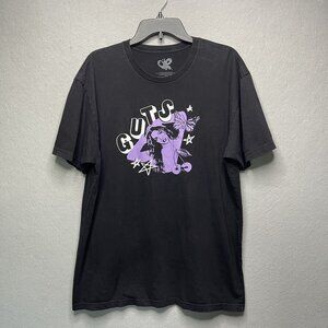 Olivia Rodrigo GUTS World Tour Lollipop Dateback T-Shirt Black XL